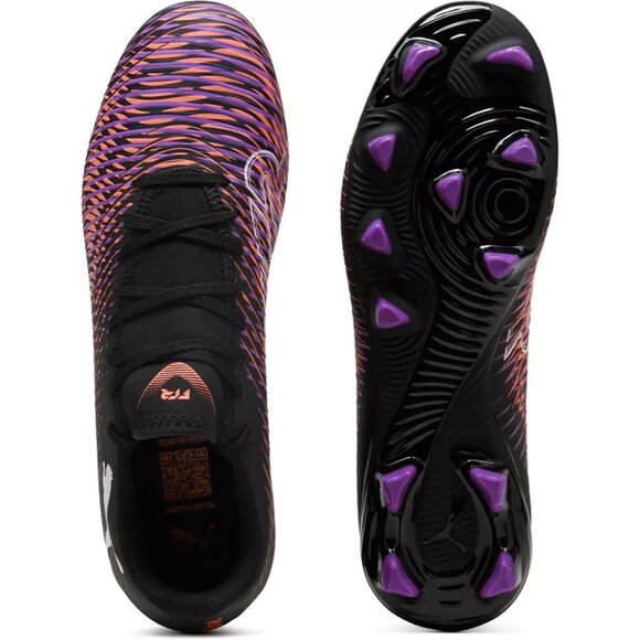 PUMA Future 8 Play FG/AG Cleats Black Red Soccer Spike 10814101 Men 4.5 / W 6 - Picture 2 of 5
